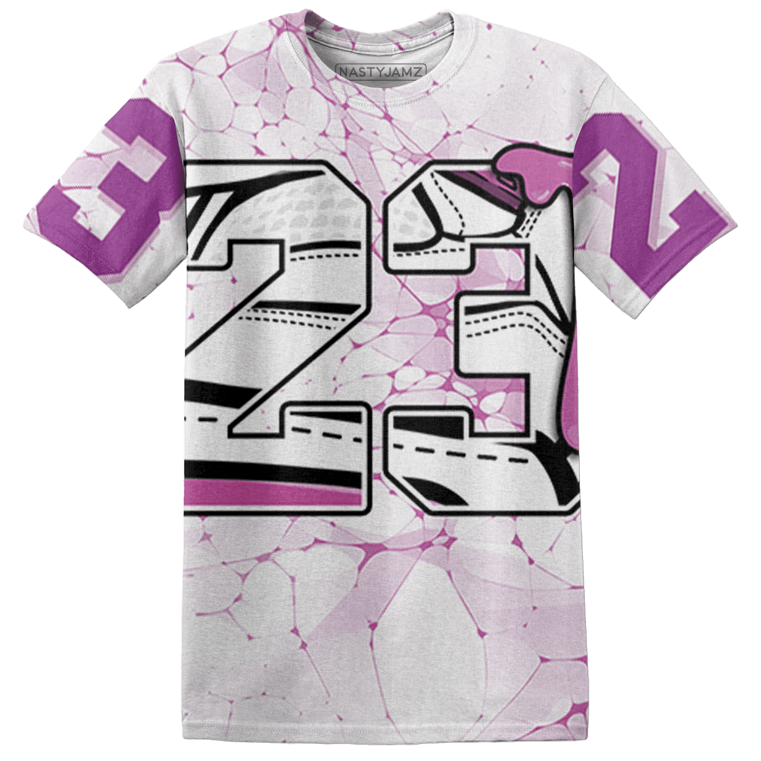 GS Hyper Violet 4s T Shirt Match 23 Sneaker 3D All-Over Print - NastyJamz