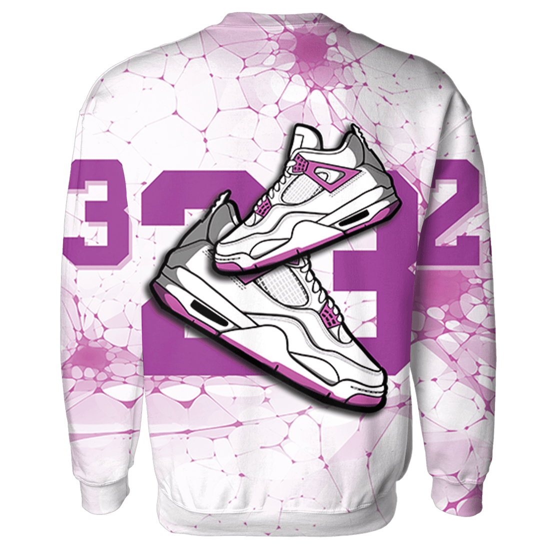 GS Hyper Violet 4s Sweatshirt Match 23 Sneaker 3D All-Over Print - NastyJamz