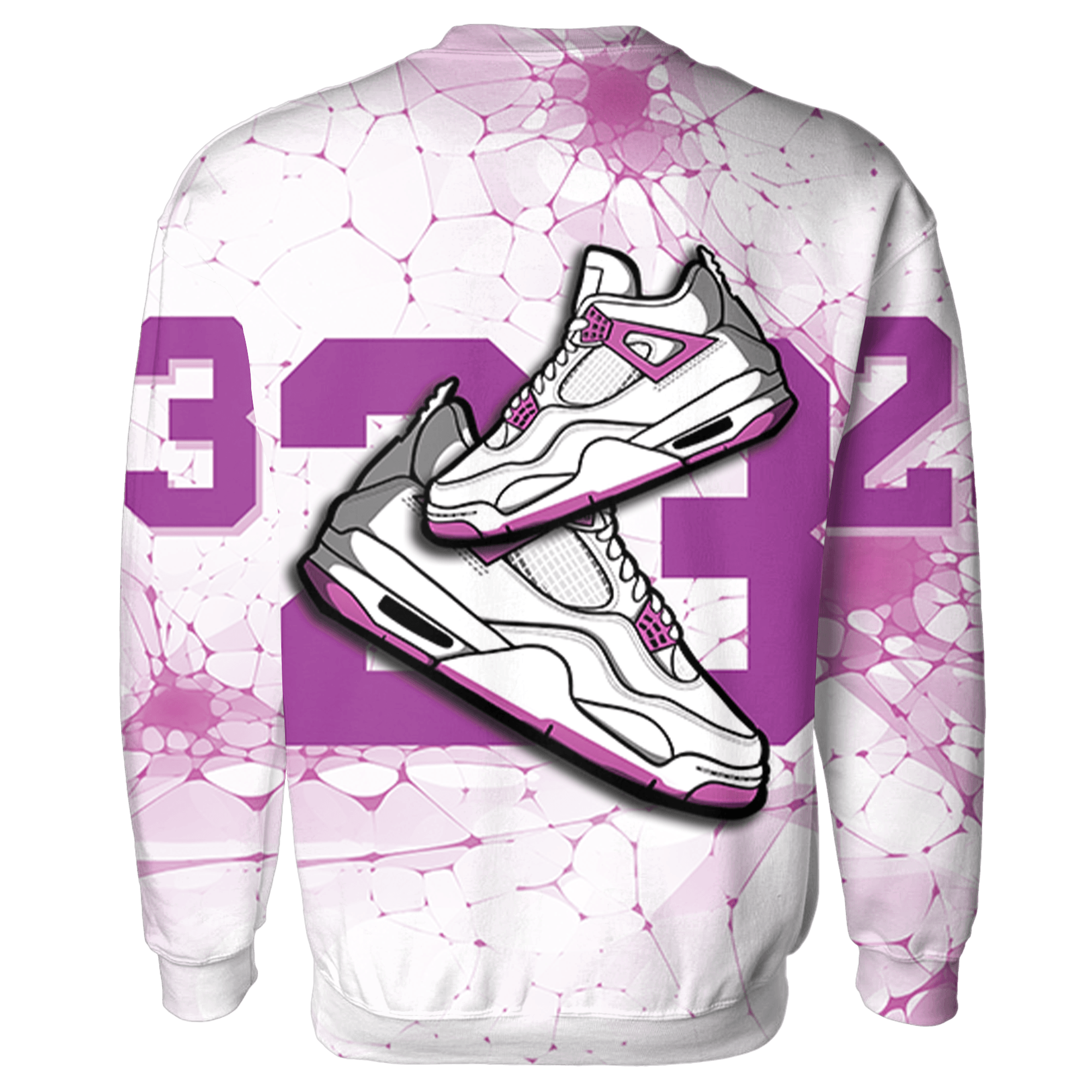 GS Hyper Violet 4s Sweatshirt Match 23 Sneaker 3D All-Over Print - NastyJamz