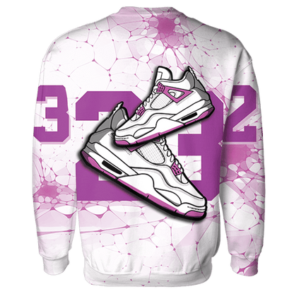 GS Hyper Violet 4s Sweatshirt Match 23 Sneaker 3D All-Over Print - NastyJamz