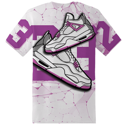 GS Hyper Violet 4s T Shirt Match 23 Sneaker 3D All-Over Print - NastyJamz