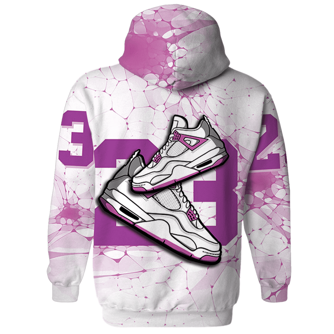 GS Hyper Violet 4s Hoodie Match 23 Sneaker 3D All-Over Print - NastyJamz