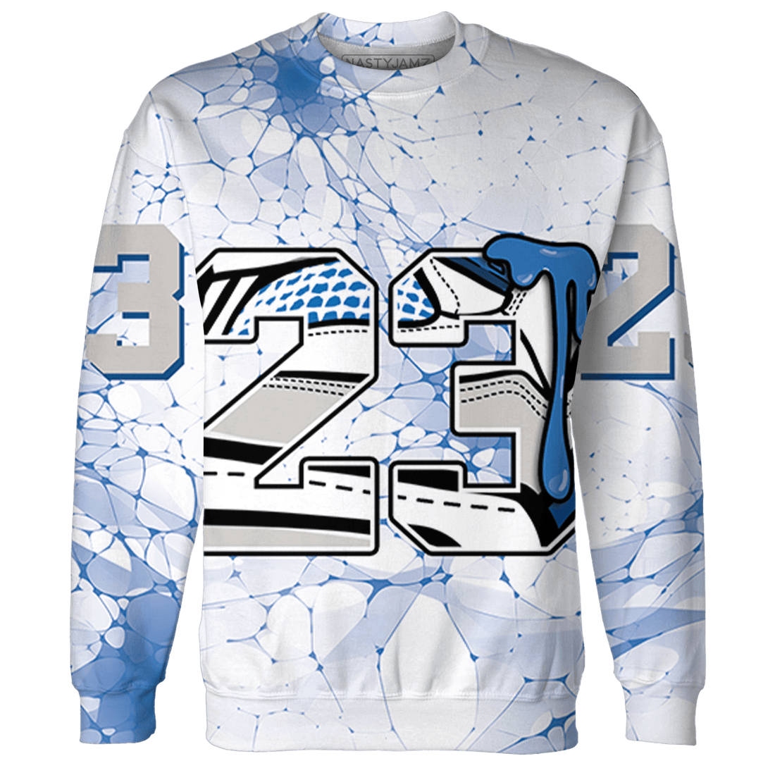 Industrial Blue 4s Sweatshirt Match 23 Sneaker 3D All-Over Print - NastyJamz