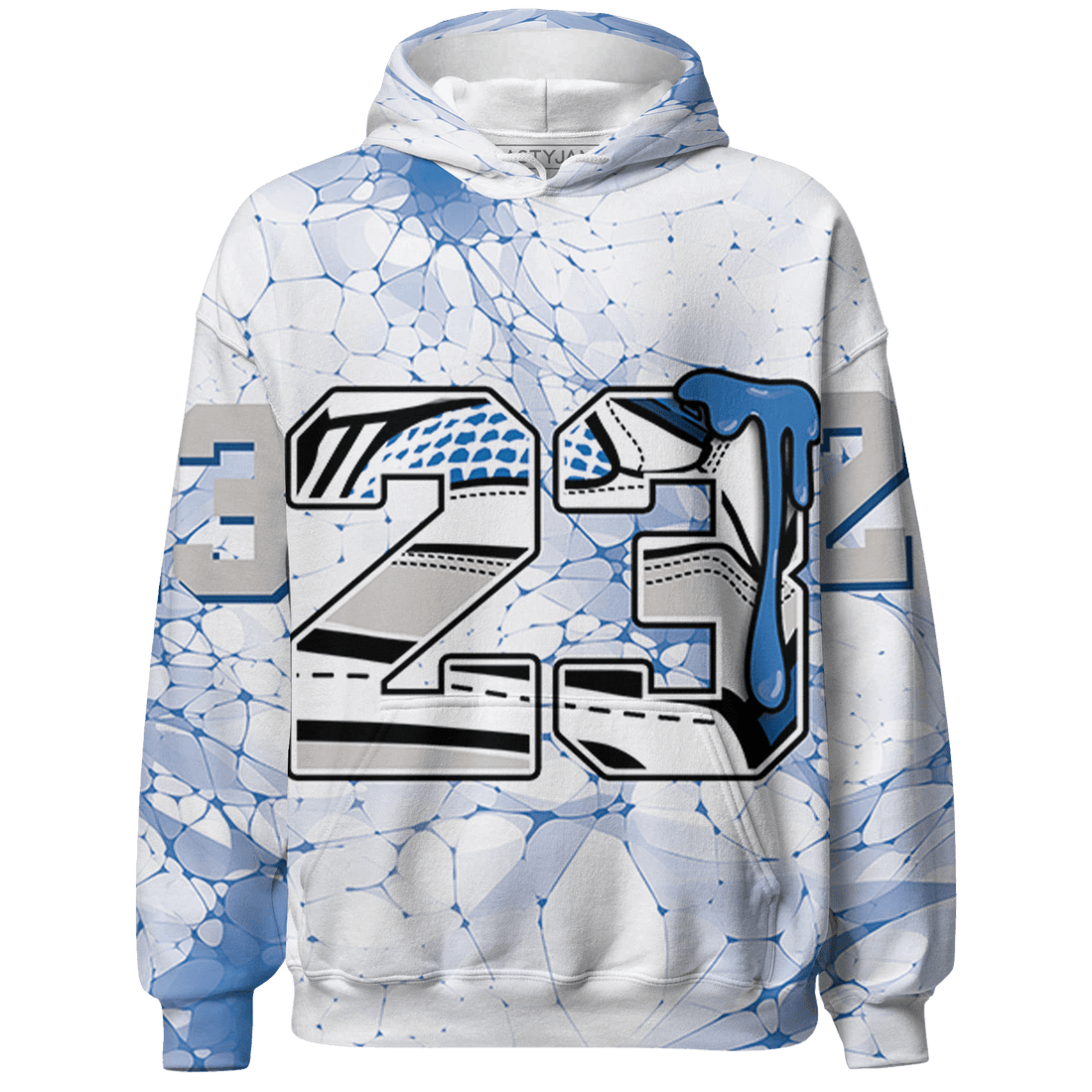 Industrial Blue 4s Hoodie Match 23 Sneaker 3D All-Over Print - NastyJamz