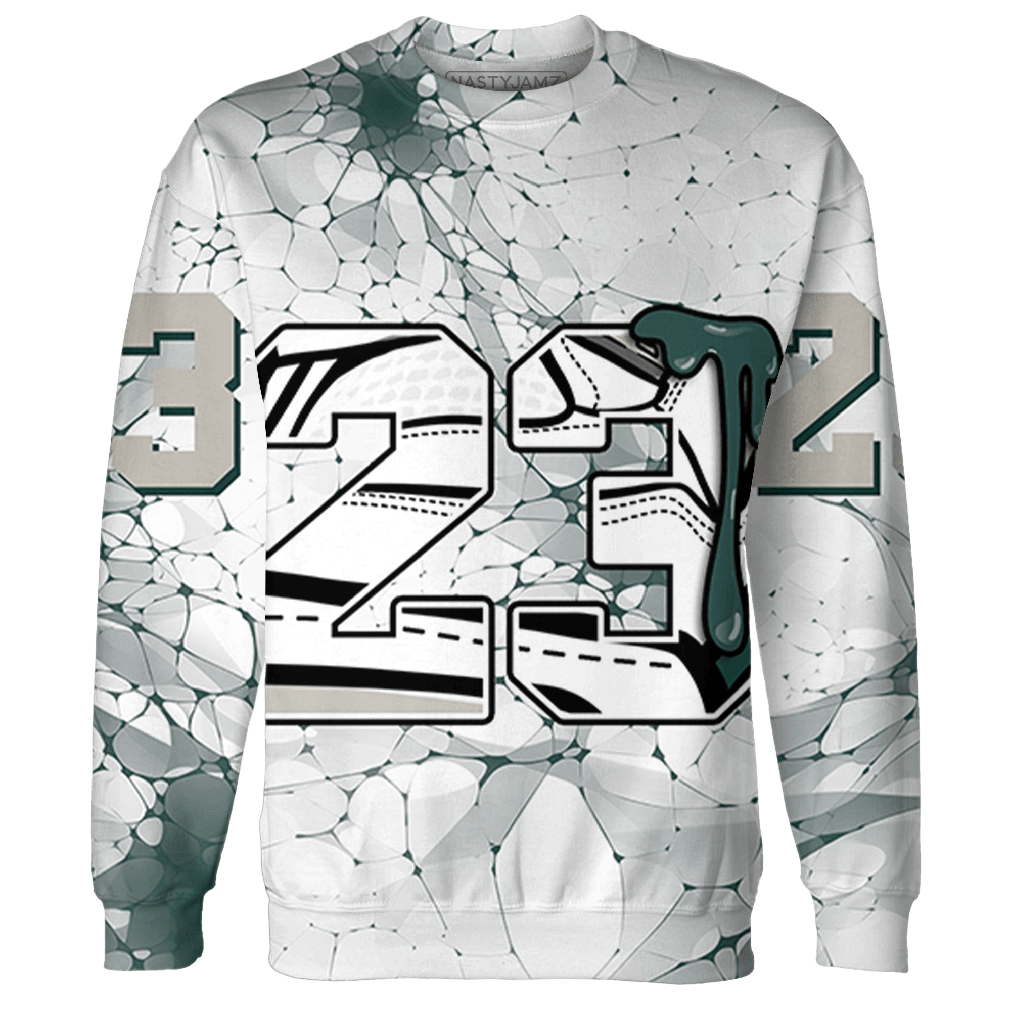 Oxidized Green 4s Sweatshirt Match 23 Sneaker 3D All-Over Print - NastyJamz