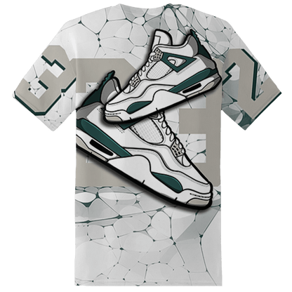 Oxidized Green 4s T Shirt Match 23 Sneaker 3D All-Over Print - NastyJamz