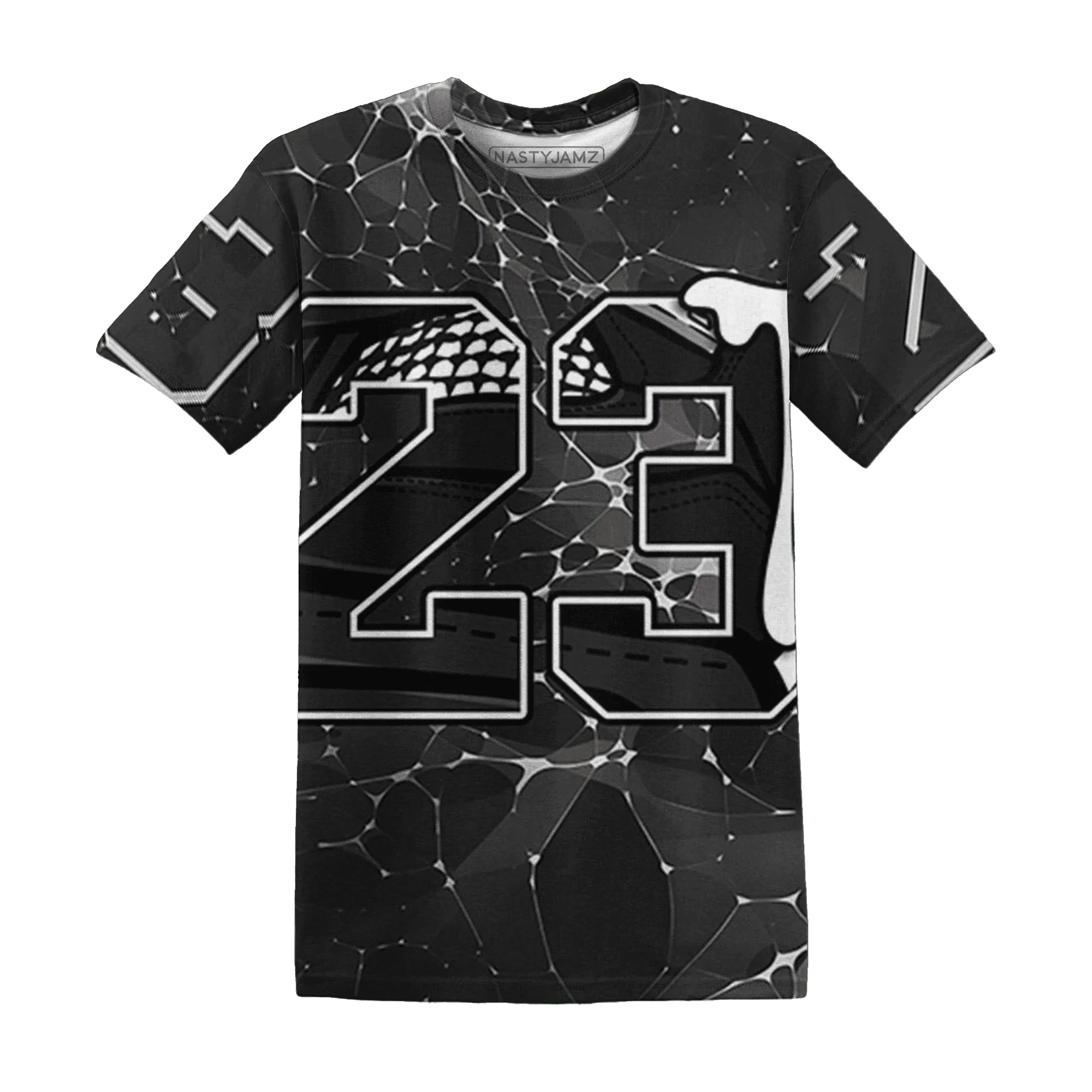 White-Thunder-4s-T-Shirt-Match-23-Sneaker-3D