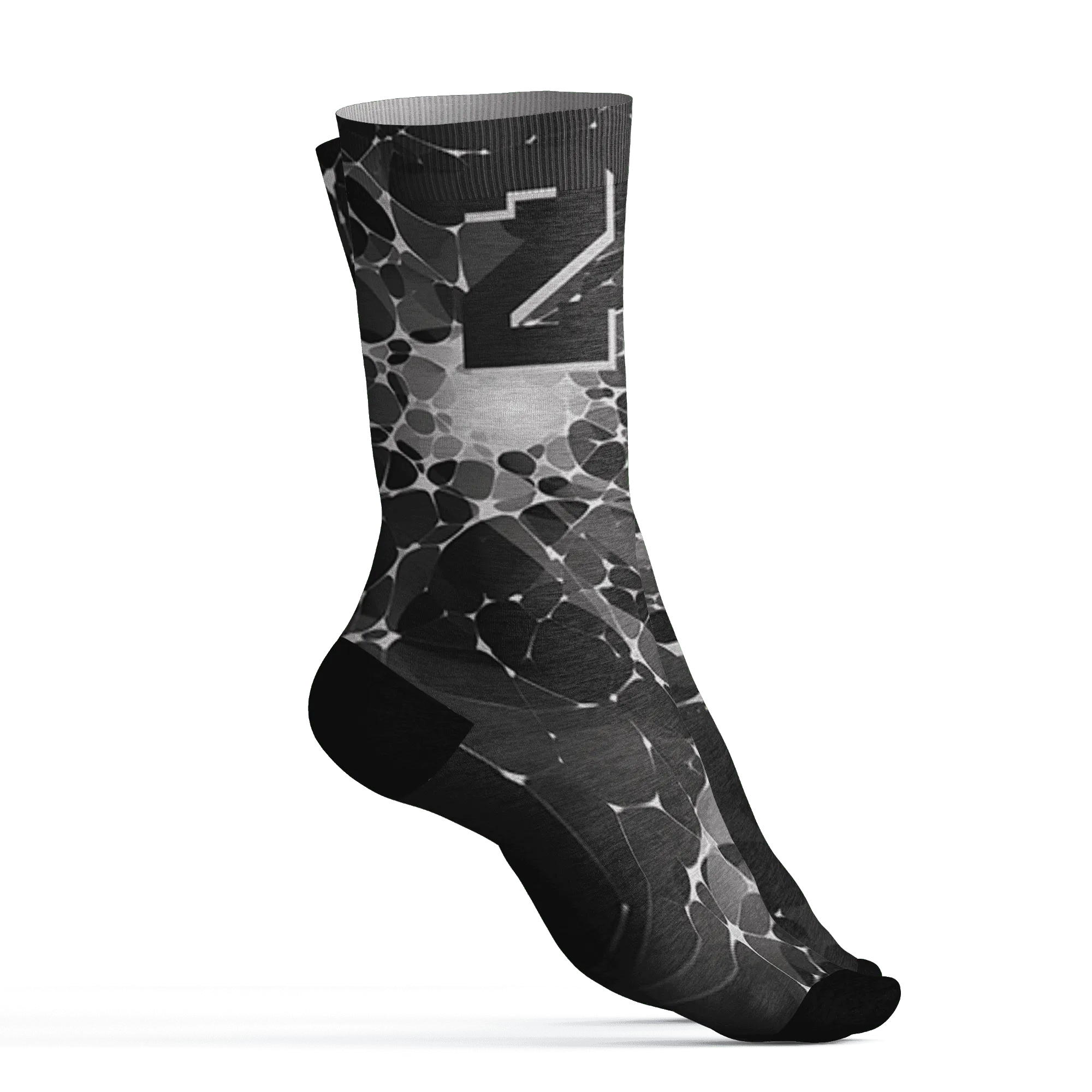 White-Thunder-4s-Socks-Match-23-Sneaker-3D