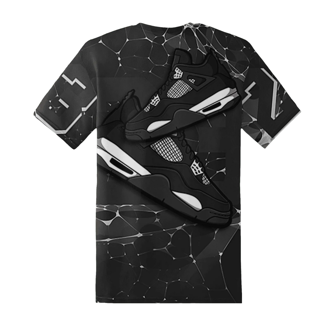 White-Thunder-4s-T-Shirt-Match-23-Sneaker-3D