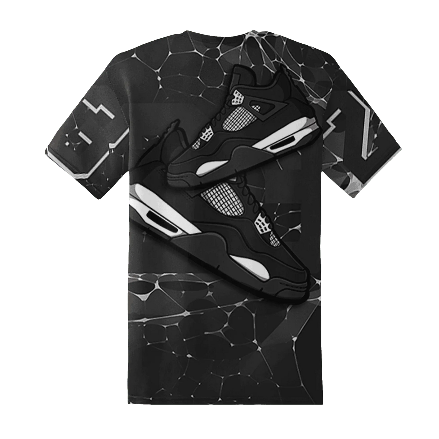 White-Thunder-4s-T-Shirt-Match-23-Sneaker-3D