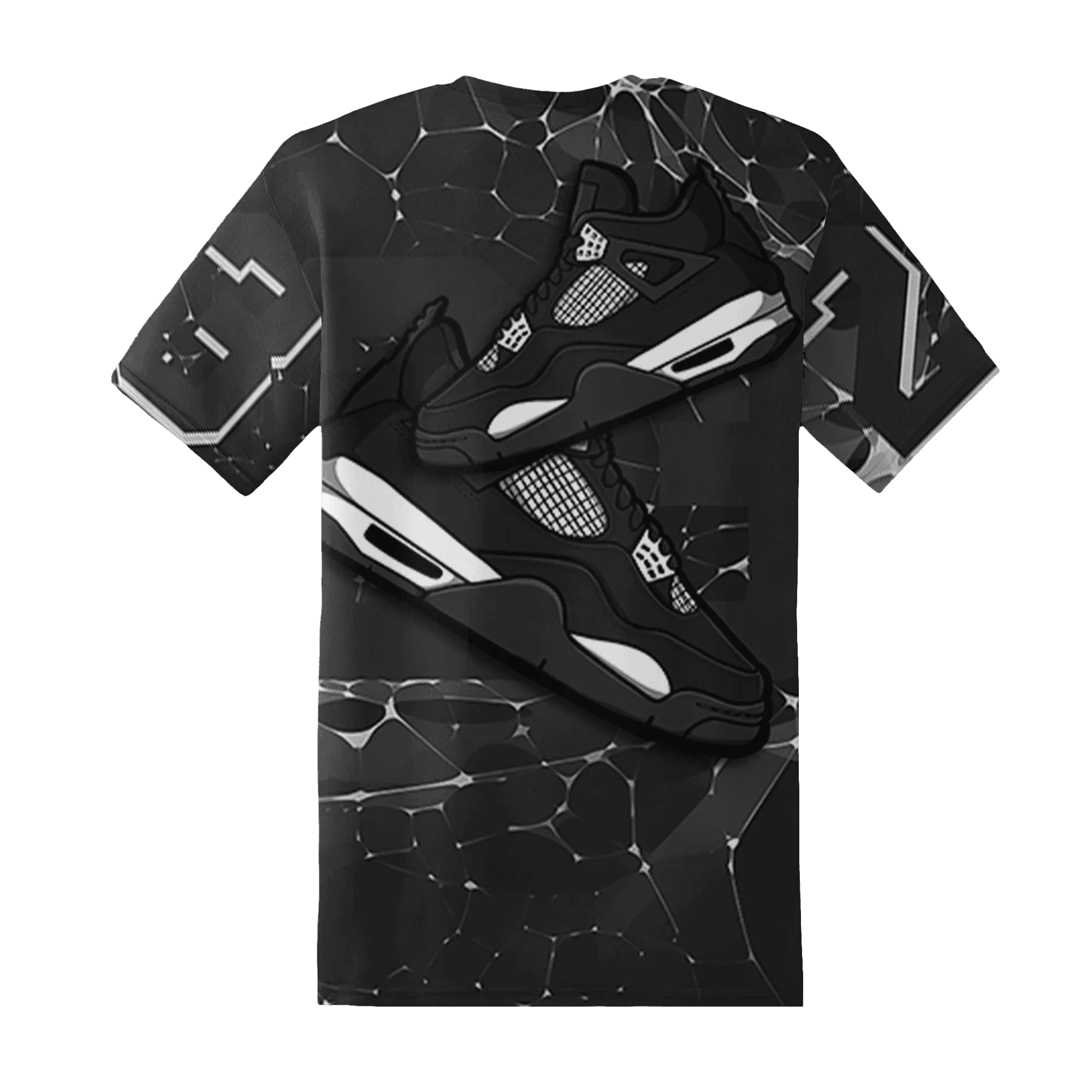 White-Thunder-4s-T-Shirt-Match-23-Sneaker-3D