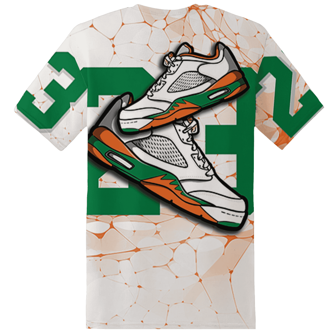 MAM Hurricanes 5s T Shirt Match 23 Sneaker 3D All-Over Print - NastyJamz