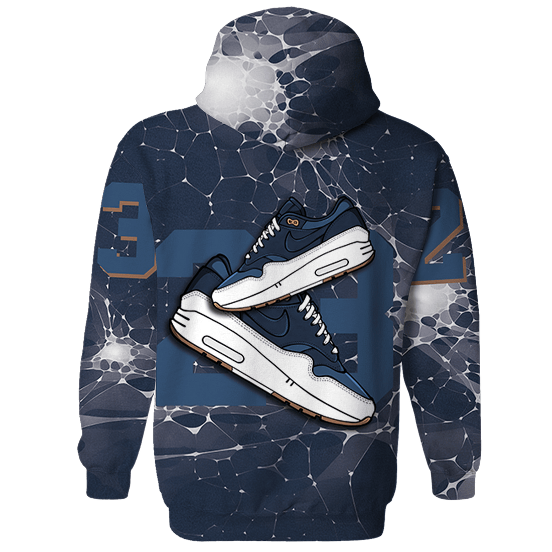 AM 1 86 Jackie RBS Hoodie Match 23 Sneaker 3D All-Over Print - NastyJamz