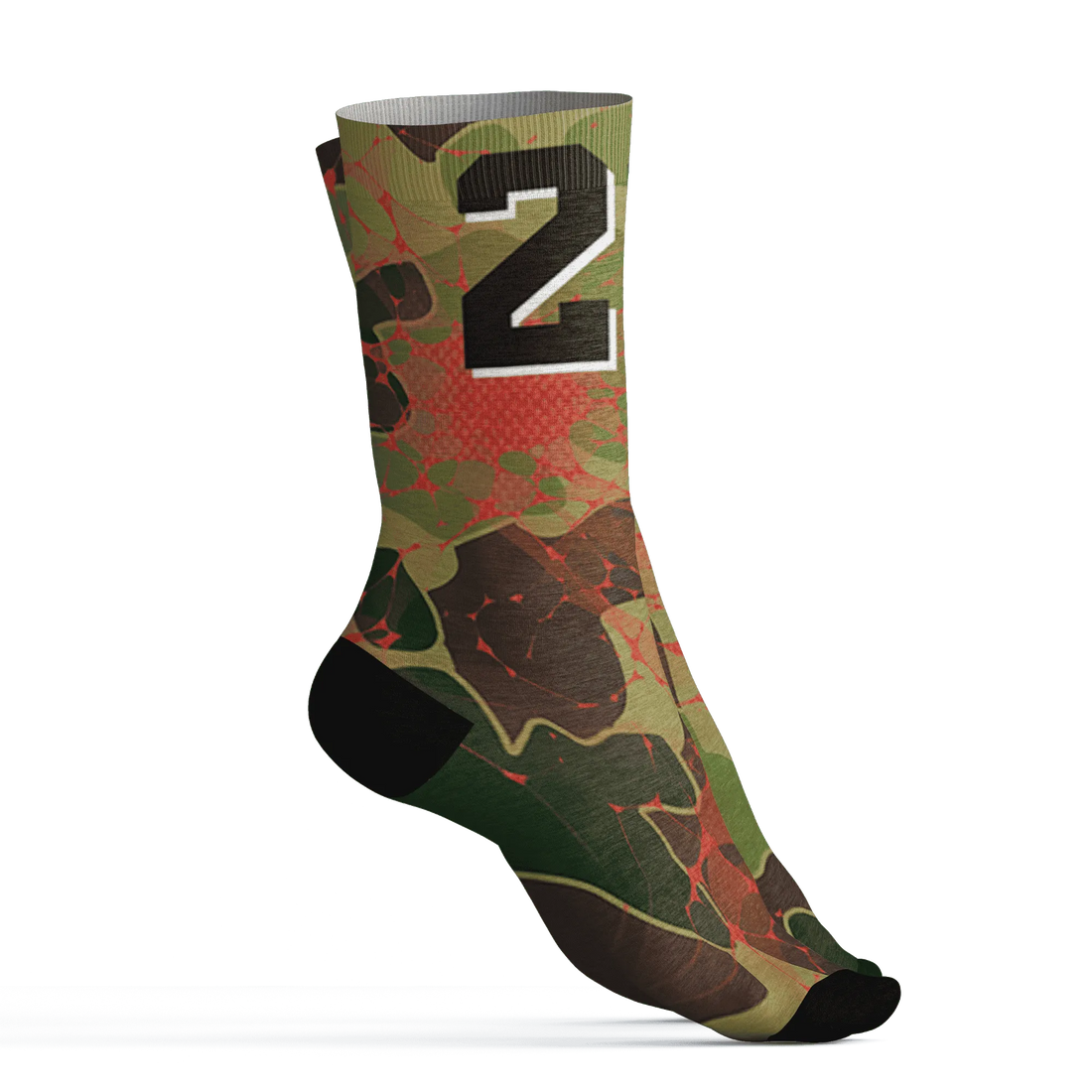 AM-90-Dark-Sage-Solar-Red-NastyJamz-Socks-Match-23-Sneaker-3D