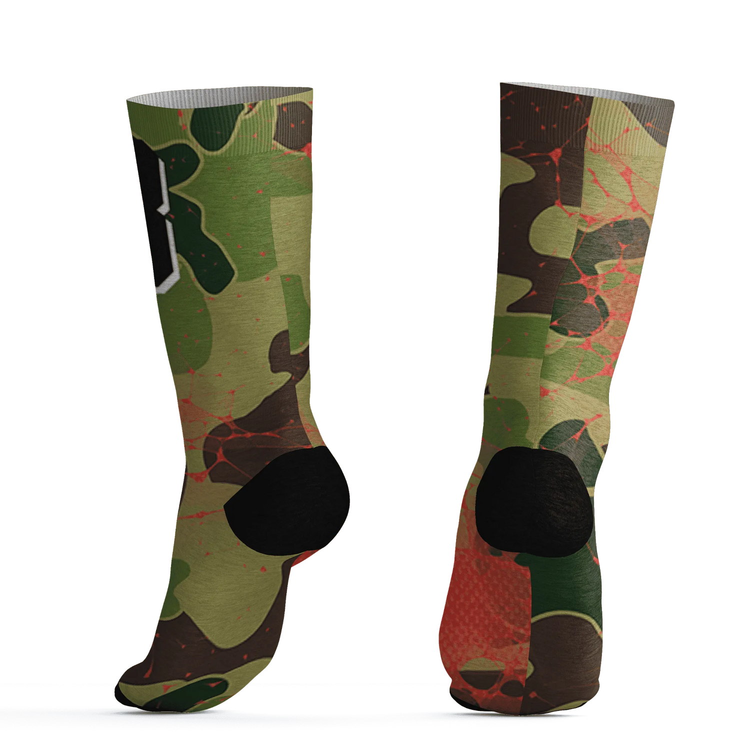 AM-90-Dark-Sage-Solar-Red-NastyJamz-Socks-Match-23-Sneaker-3D