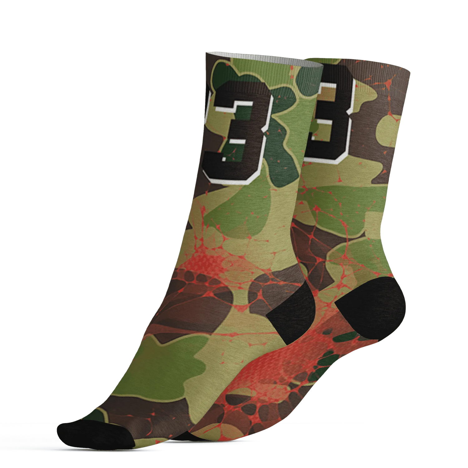 AM-90-Dark-Sage-Solar-Red-NastyJamz-Socks-Match-23-Sneaker-3D