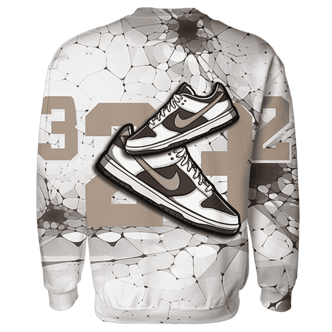 Dunk Low Baroque Brown Sweatshirt Match 23 Sneaker 3D All-Over Print - NastyJamz