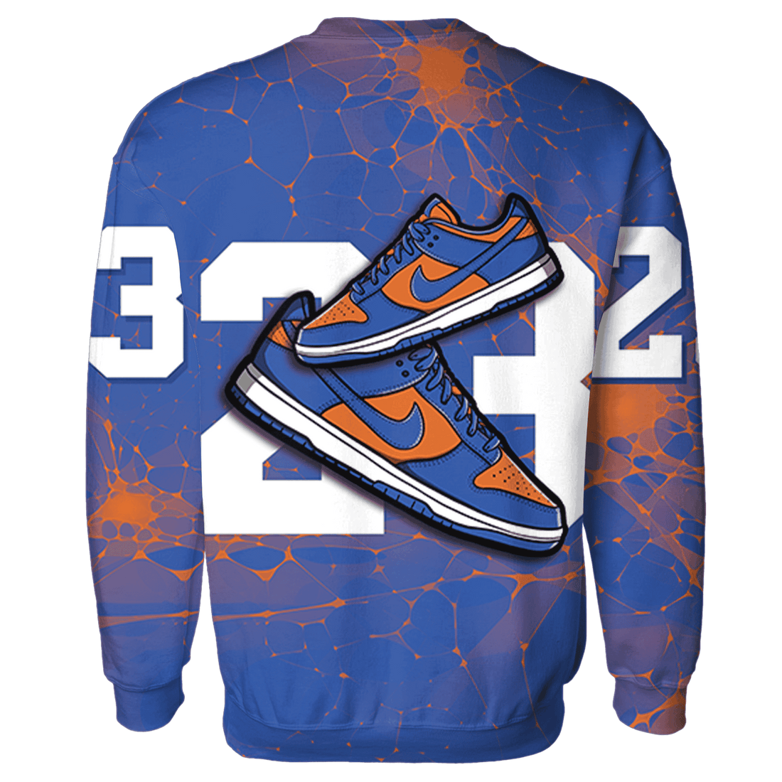 Dunk Low Knicks Sweatshirt Match 23 Sneaker 3D All-Over Print - NastyJamz