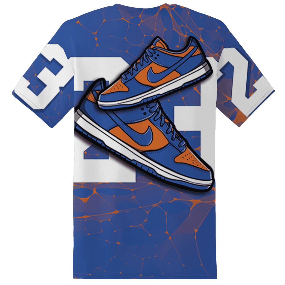 Dunk Low Knicks T Shirt Match 23 Sneaker 3D All-Over Print - NastyJamz