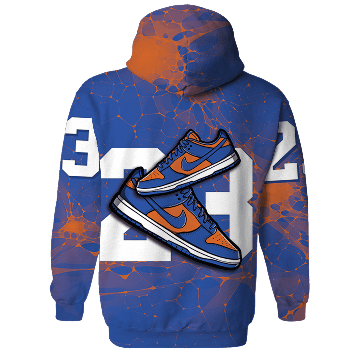 Dunk Low Knicks Hoodie Match 23 Sneaker 3D All-Over Print - NastyJamz