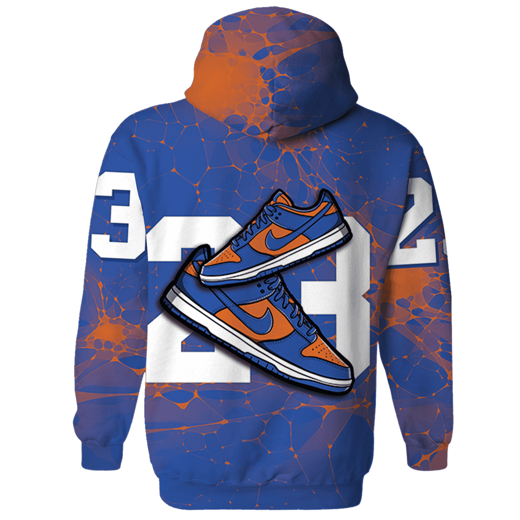 Dunk Low Knicks Hoodie Match 23 Sneaker 3D All-Over Print - NastyJamz