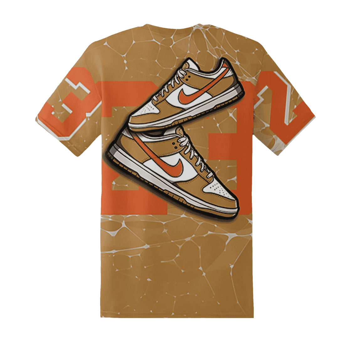 Dunk-Low-Retro-Wheat-Orange-NastyJamz-T-Shirt-Match-23-Sneaker-3D