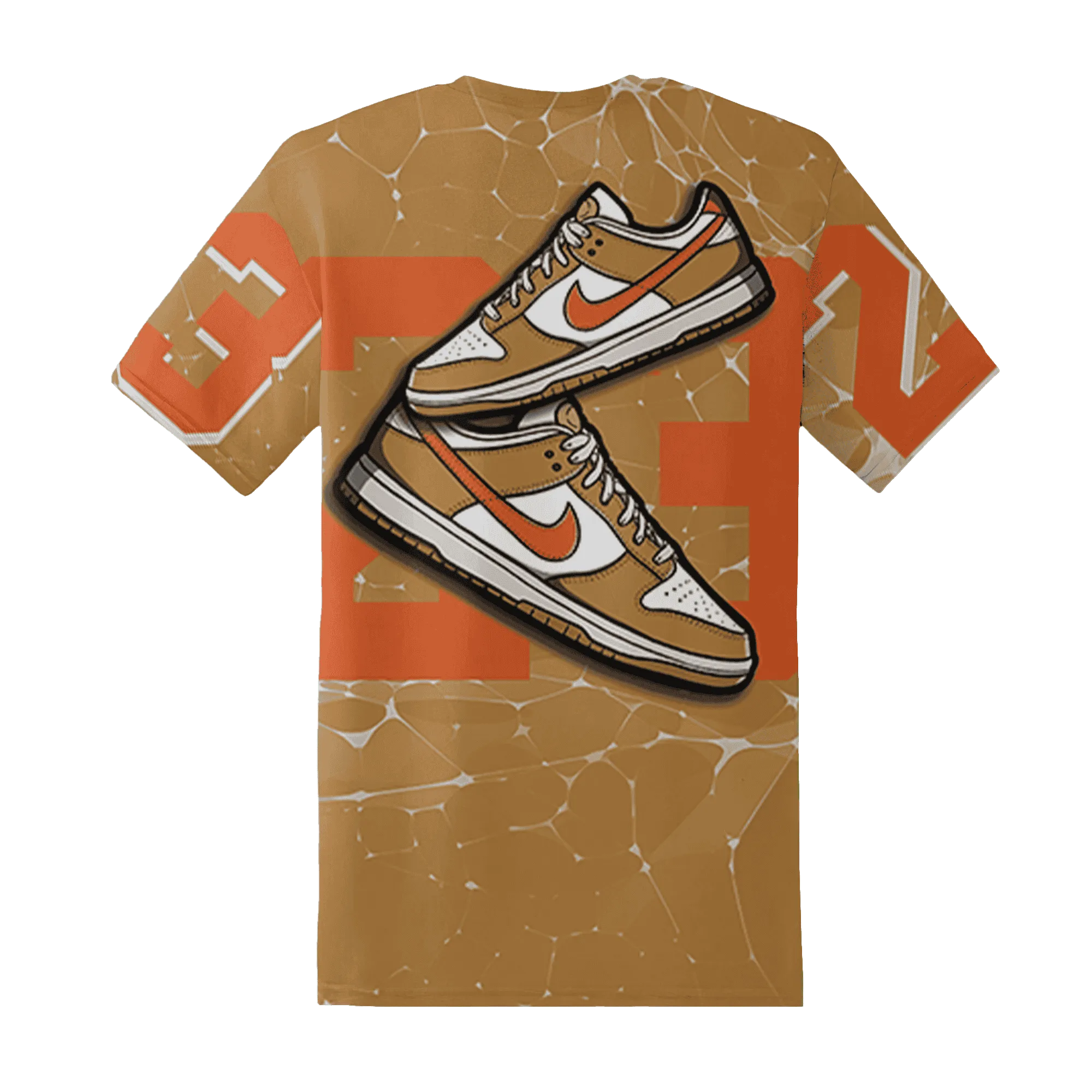Dunk-Low-Retro-Wheat-Orange-NastyJamz-T-Shirt-Match-23-Sneaker-3D