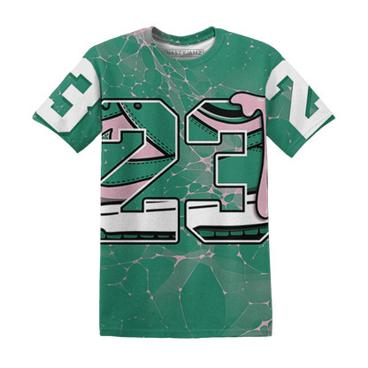 Dunk-Pink-Malachite-Medium-Soft-Low-Sail-T-Shirt-Match-23-Sneaker-3D
