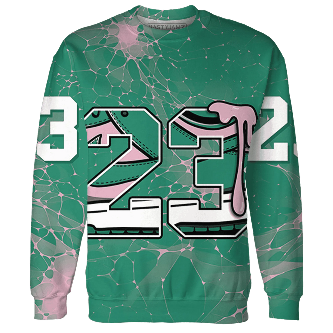 Dunk-Pink-Malachite-Medium-Soft-Low-Sail-Sweatshirt-Match-23-Sneaker-3D