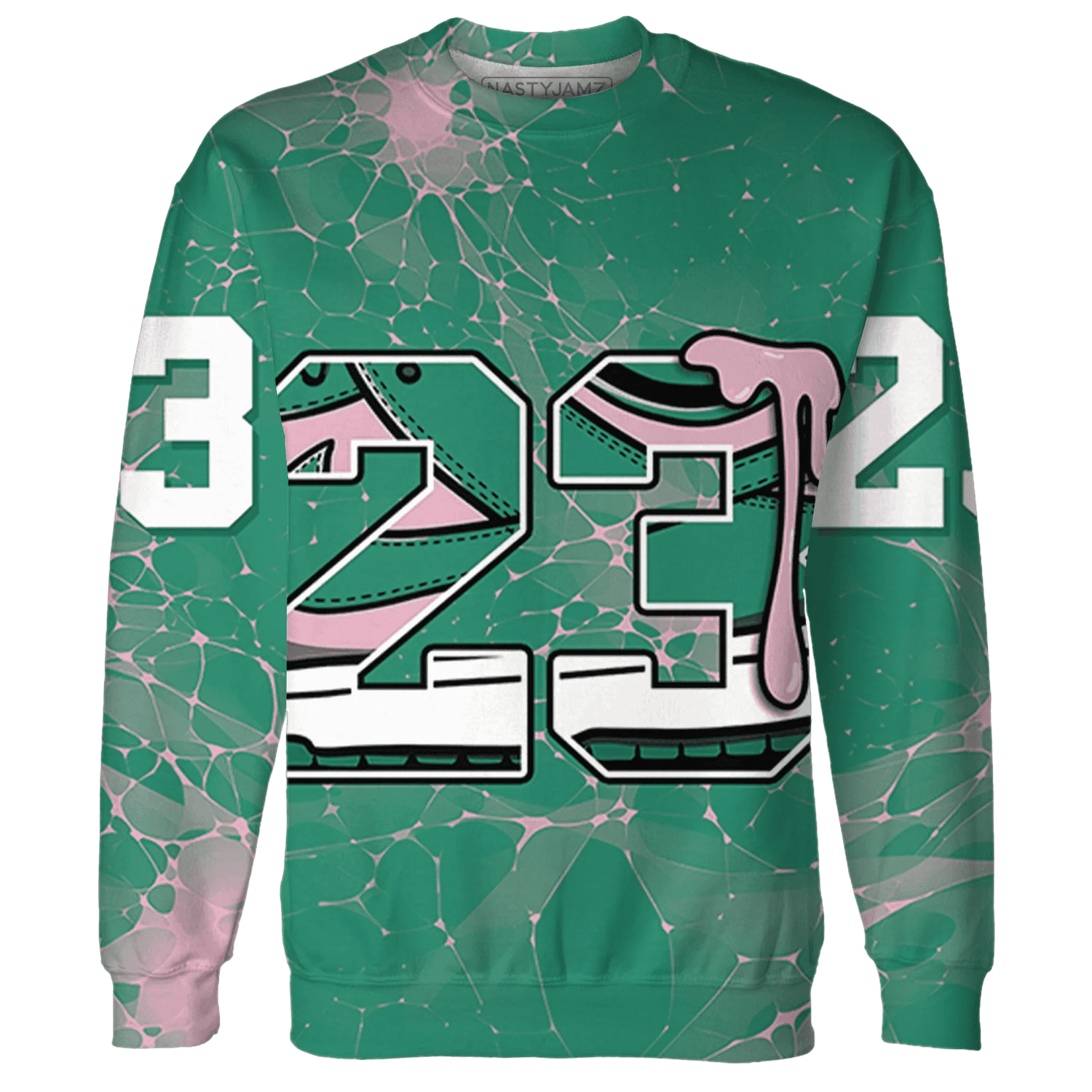 Dunk-Pink-Malachite-Medium-Soft-Low-Sail-Sweatshirt-Match-23-Sneaker-3D