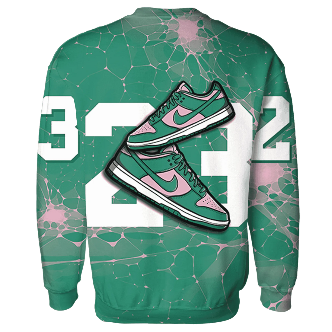 Dunk-Pink-Malachite-Medium-Soft-Low-Sail-Sweatshirt-Match-23-Sneaker-3D