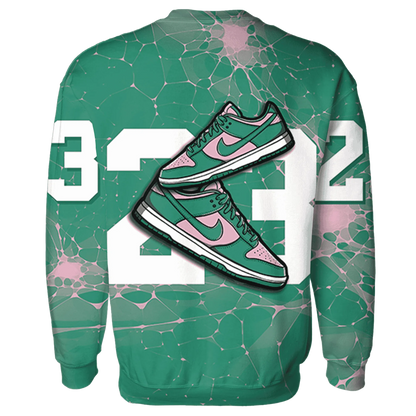 Dunk-Pink-Malachite-Medium-Soft-Low-Sail-Sweatshirt-Match-23-Sneaker-3D