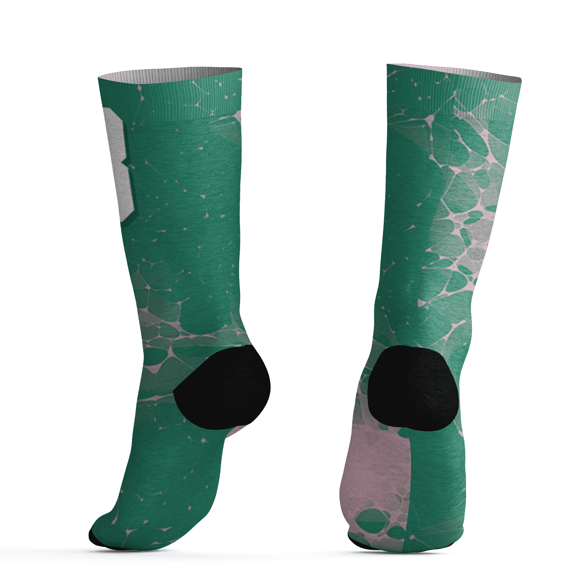 Dunk-Pink-Malachite-Medium-Soft-Low-Sail-Socks-Match-23-Sneaker-3D