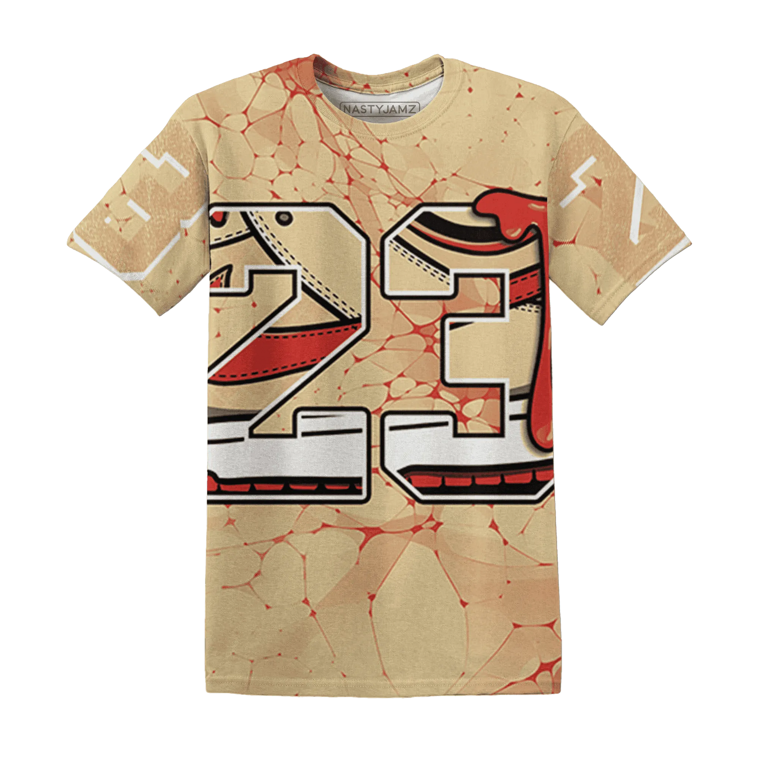 Dunk-Strawberry-Waffle-NastyJamz-T-Shirt-Match-23-Sneaker-3D