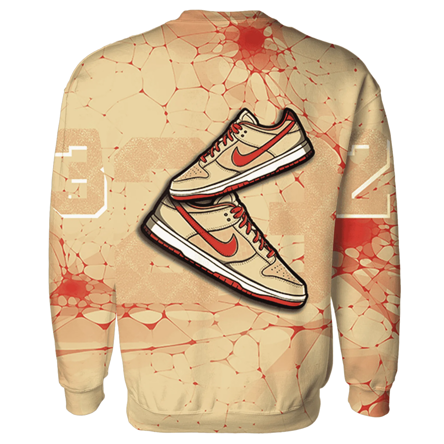 Dunk-Strawberry-Waffle-NastyJamz-Sweatshirt-Match-23-Sneaker-3D