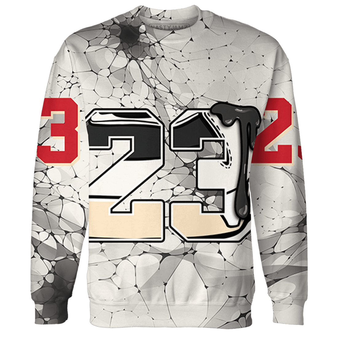 Jumman Jack University Red Sweatshirt Match 23 Sneaker 3D All-Over Print - NastyJamz