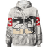 Jumman Jack University Red Hoodie Match 23 Sneaker 3D All-Over Print - NastyJamz