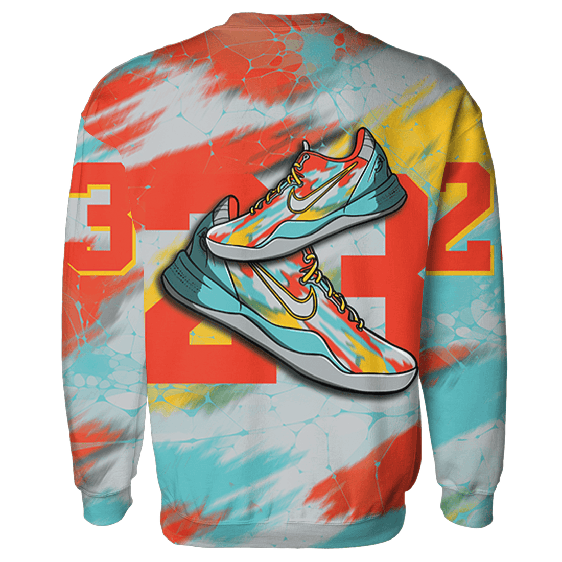 KB 8 Protro Venice Beach Sweatshirt Match 23 Sneaker 3D All-Over Print - NastyJamz