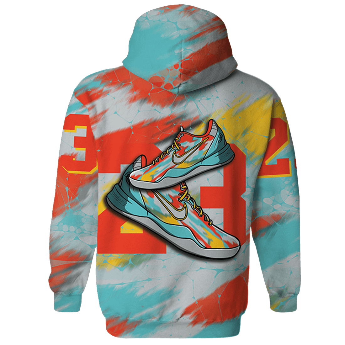 KB 8 Protro Venice Beach Hoodie Match 23 Sneaker 3D All-Over Print - NastyJamz