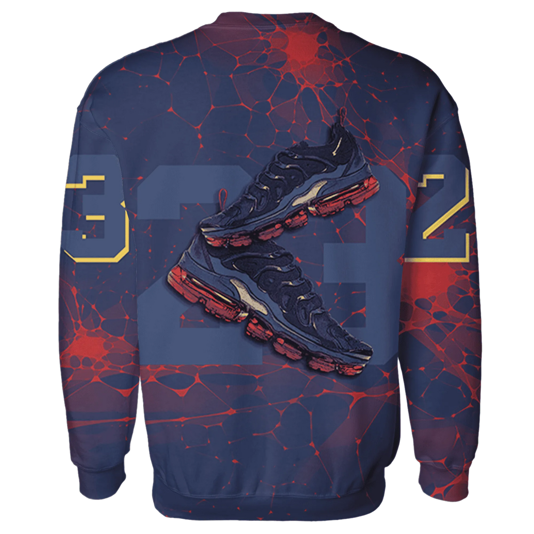 VaporMax-Air-Plus-Midnight-Navy-Gold-Black-Sweatshirt-Match-23-Sneaker-3D