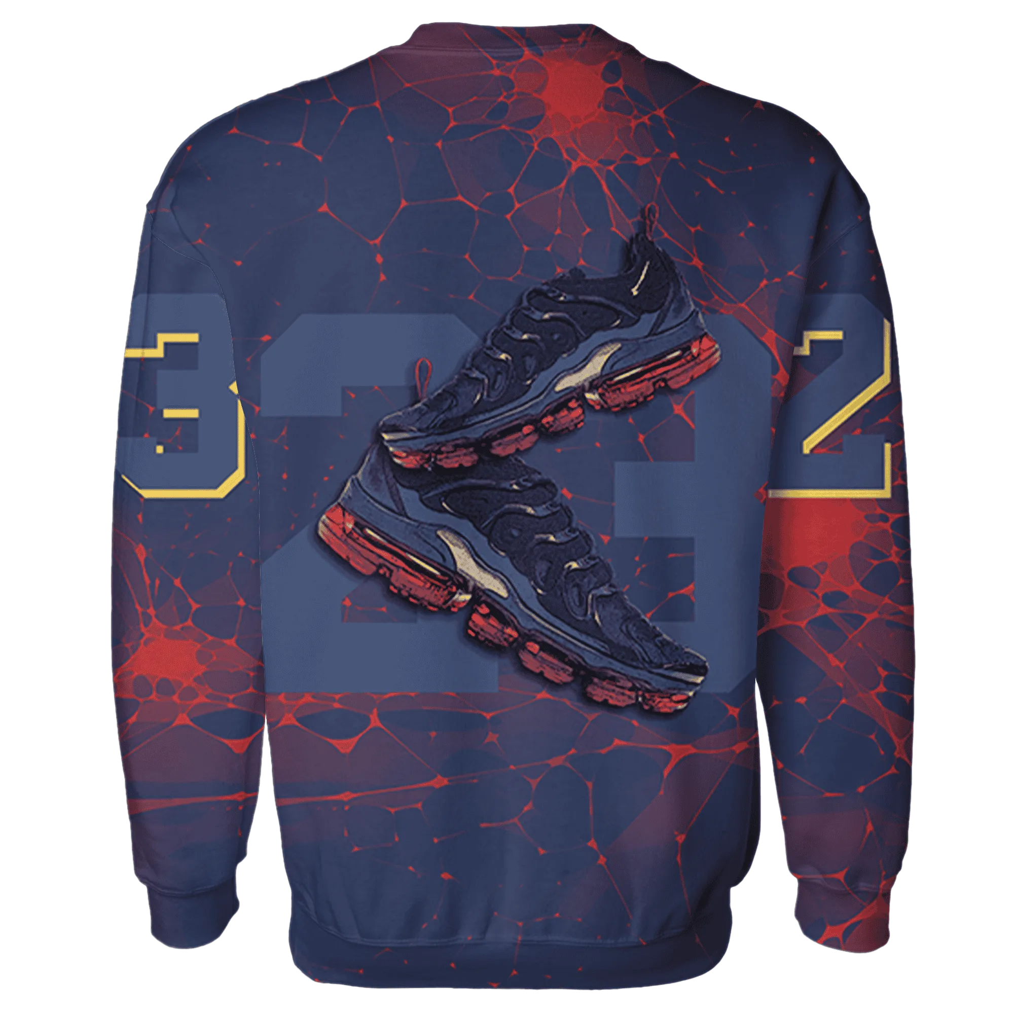 VaporMax-Air-Plus-Midnight-Navy-Gold-Black-Sweatshirt-Match-23-Sneaker-3D