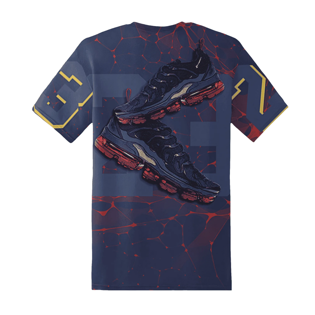 VaporMax-Air-Plus-Midnight-Navy-Gold-Black-T-Shirt-Match-23-Sneaker-3D