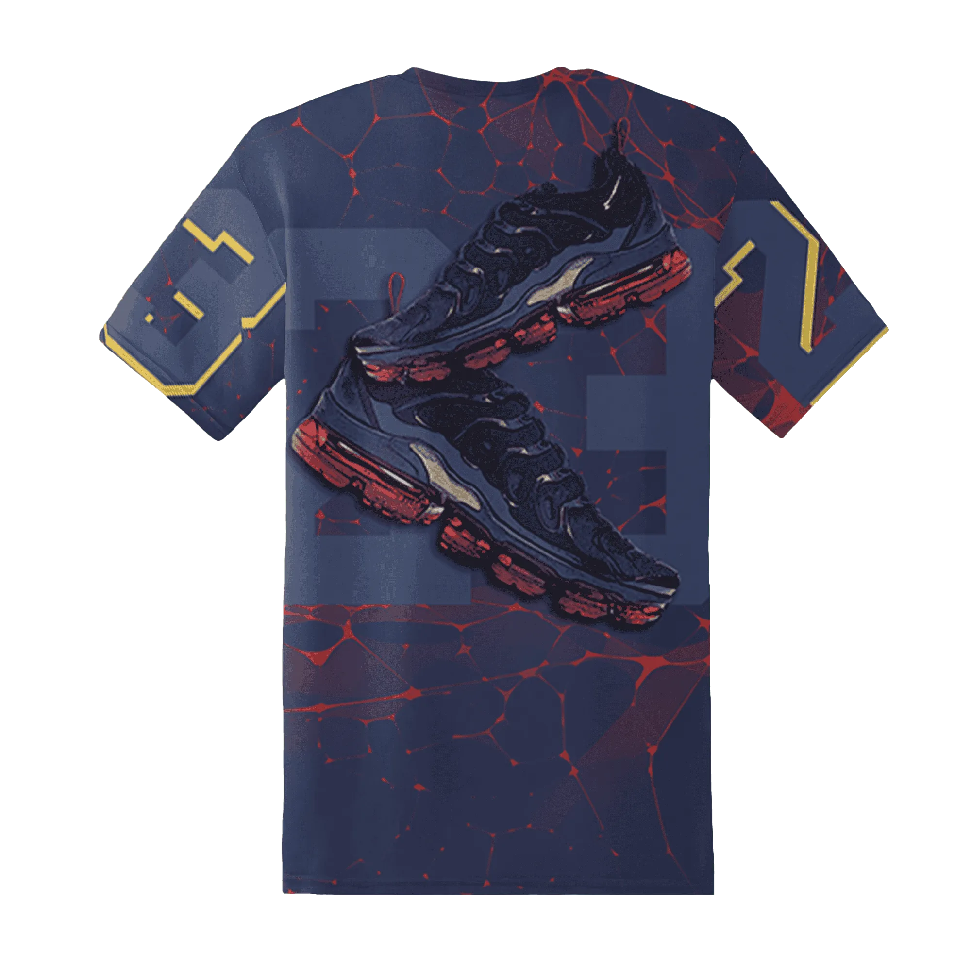 VaporMax-Air-Plus-Midnight-Navy-Gold-Black-T-Shirt-Match-23-Sneaker-3D