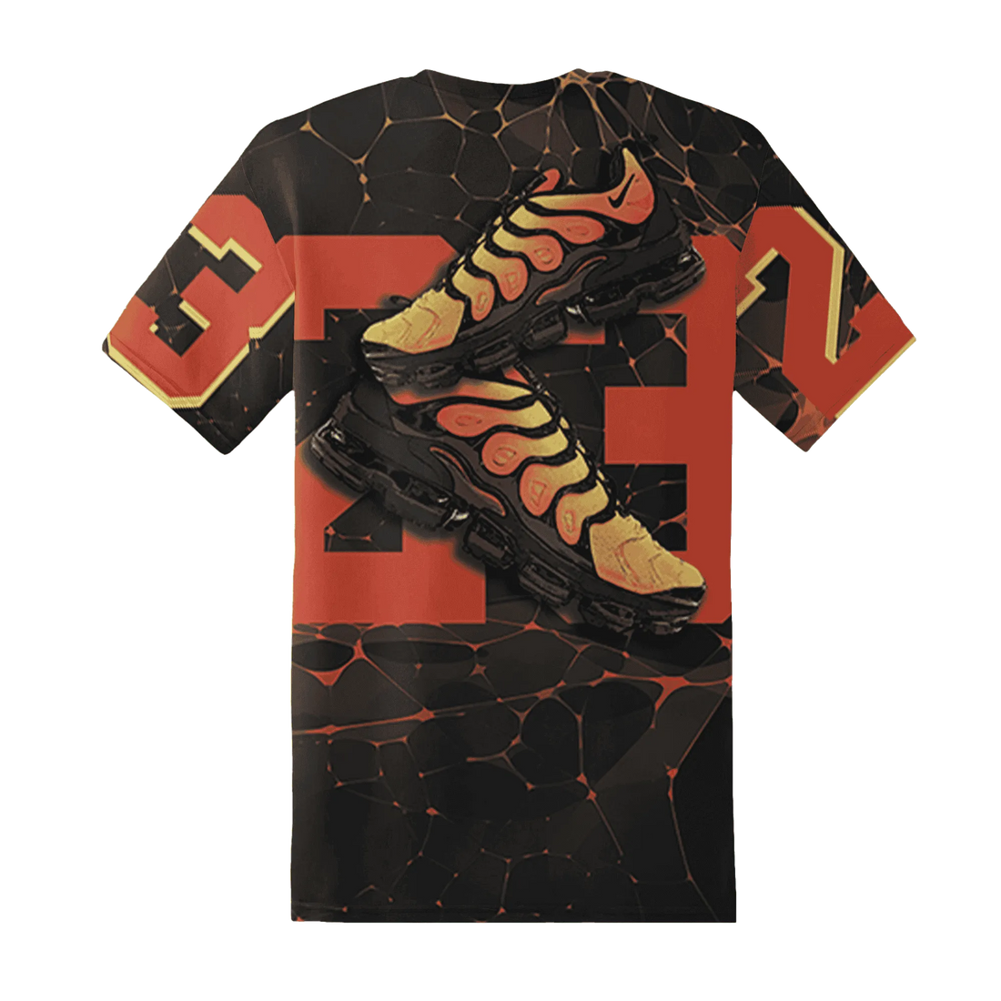 VaporMax-Crimson-Total-Orange-Plus-T-Shirt-Match-23-Sneaker-3D