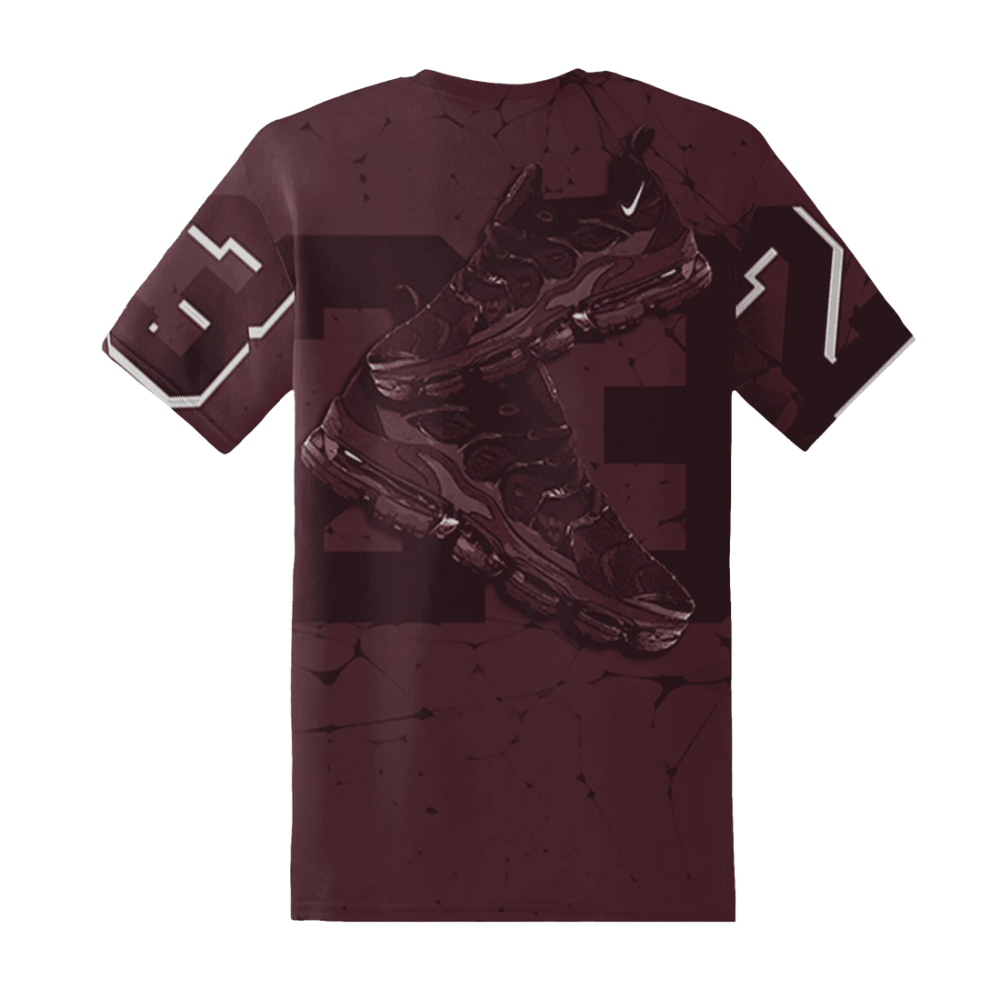 VaporMax-Night-Maron-Burgundy-T-Shirt-Match-23-Sneaker-3D