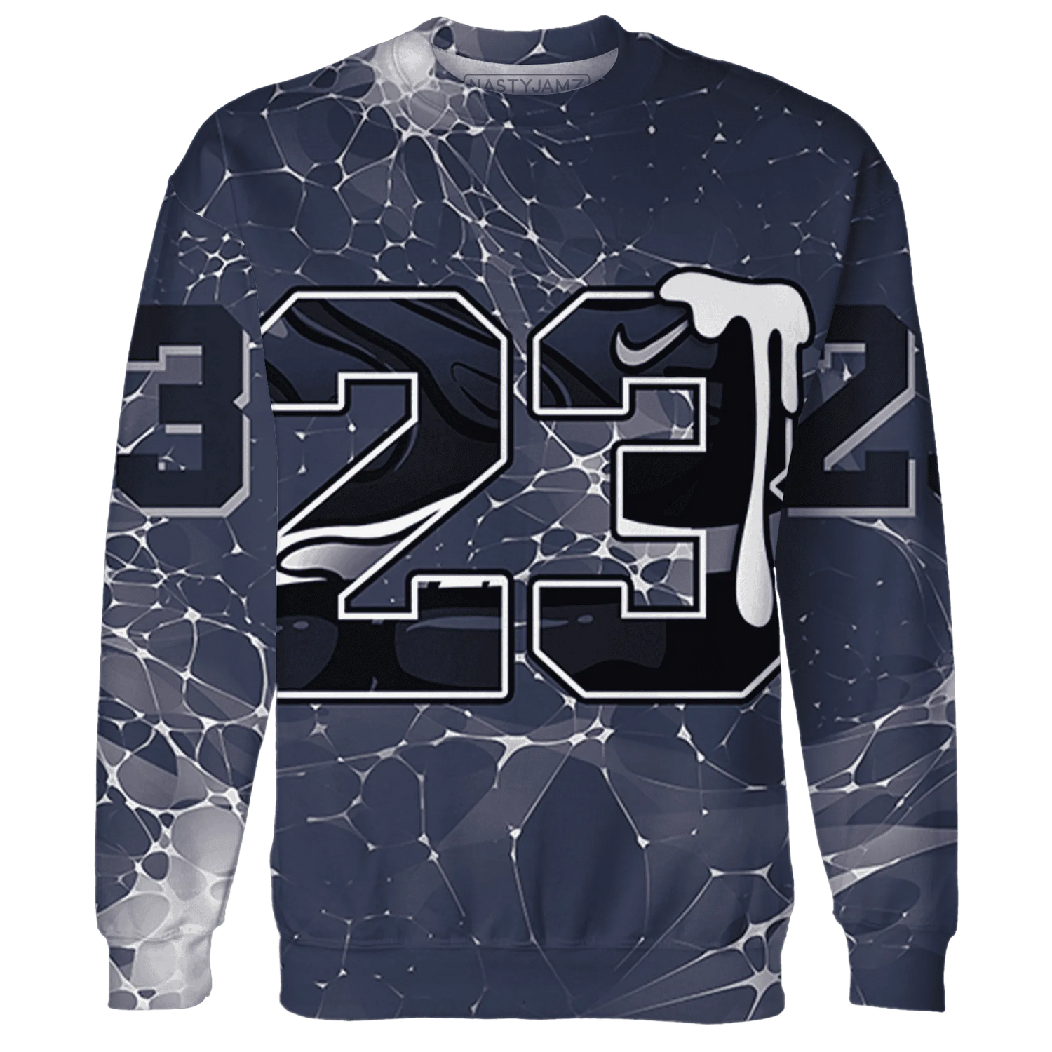 VaporMax-Plus-Midnight-Navy-White-Metallic-Silver-NastyJamz-Sweatshirt-Match-23-Sneaker-3D