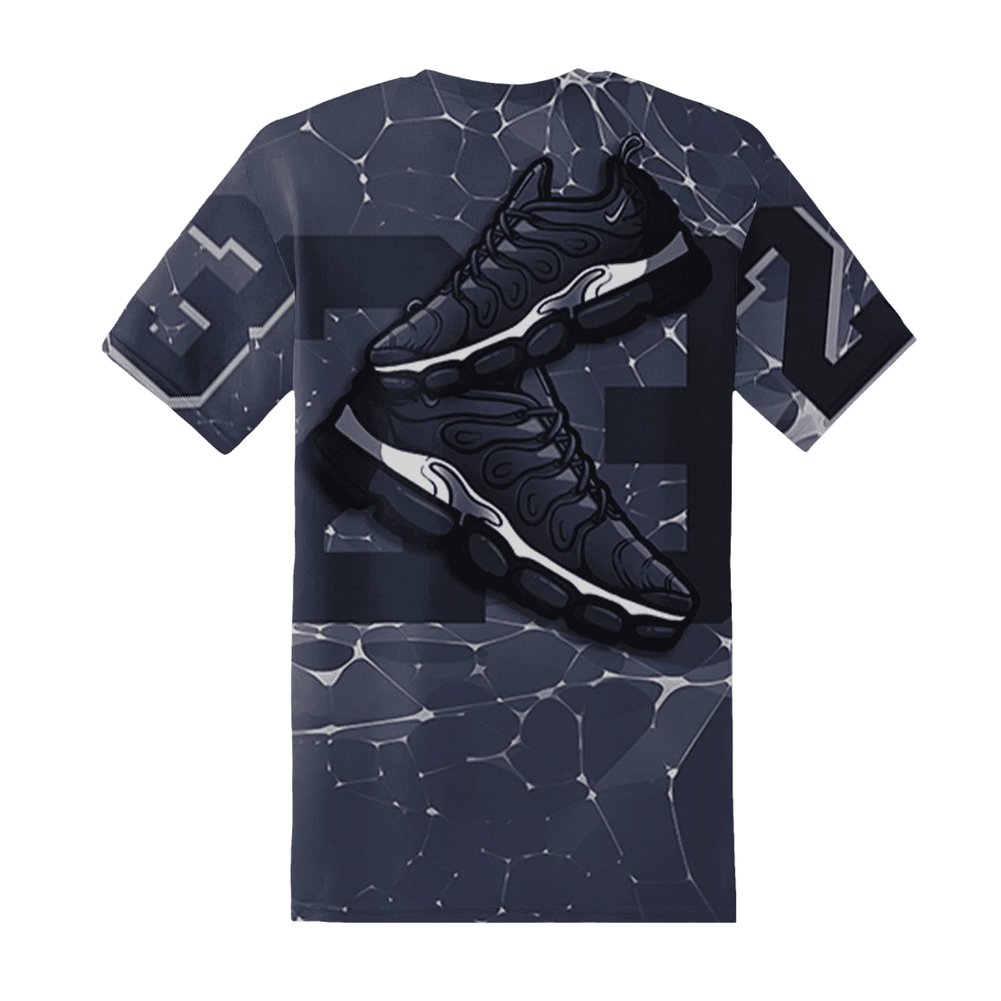 VaporMax-Plus-Midnight-Navy-White-Metallic-Silver-NastyJamz-T-Shirt-Match-23-Sneaker-3D