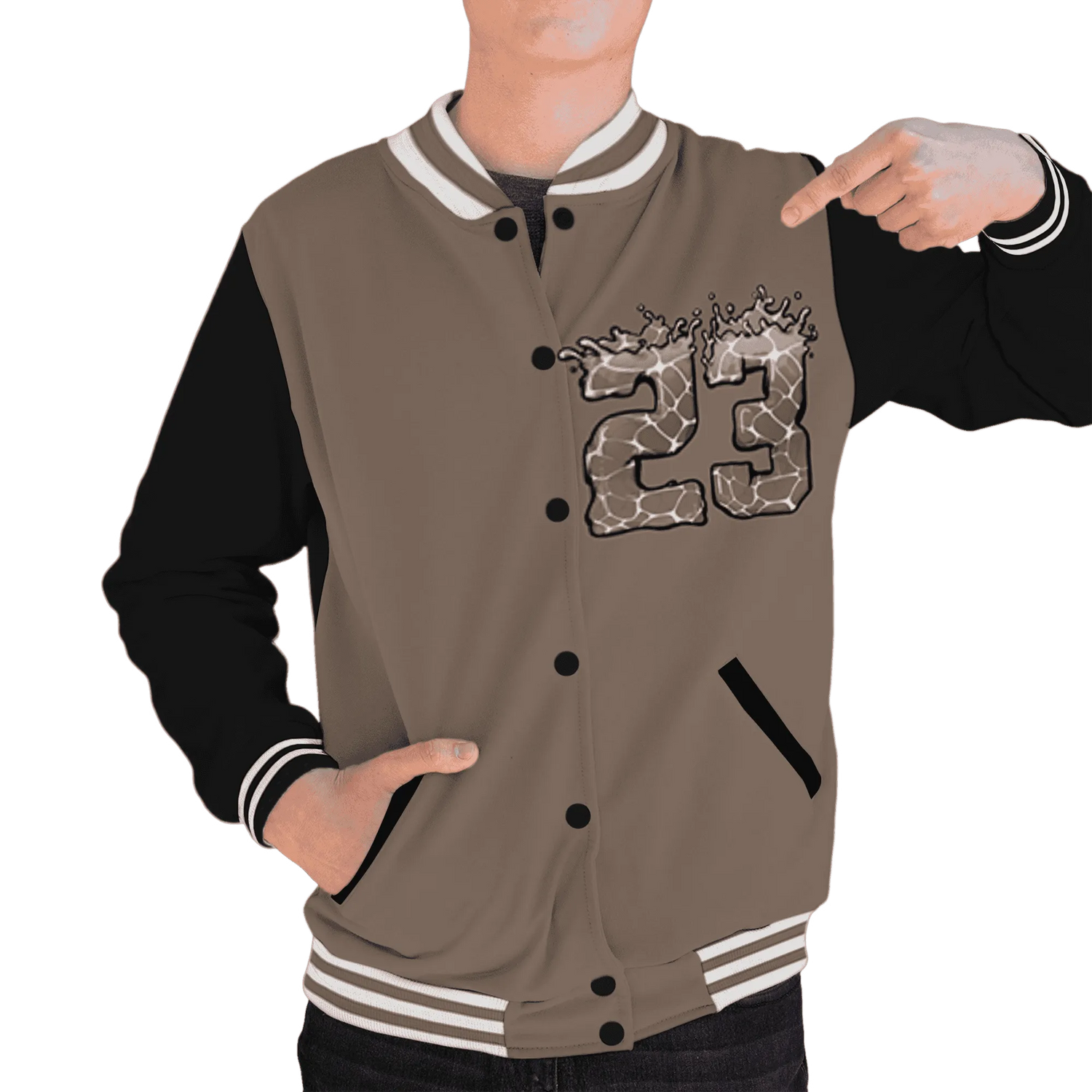 Low-Mocha-1s-Varsity-Match-23-Spatter-Custom