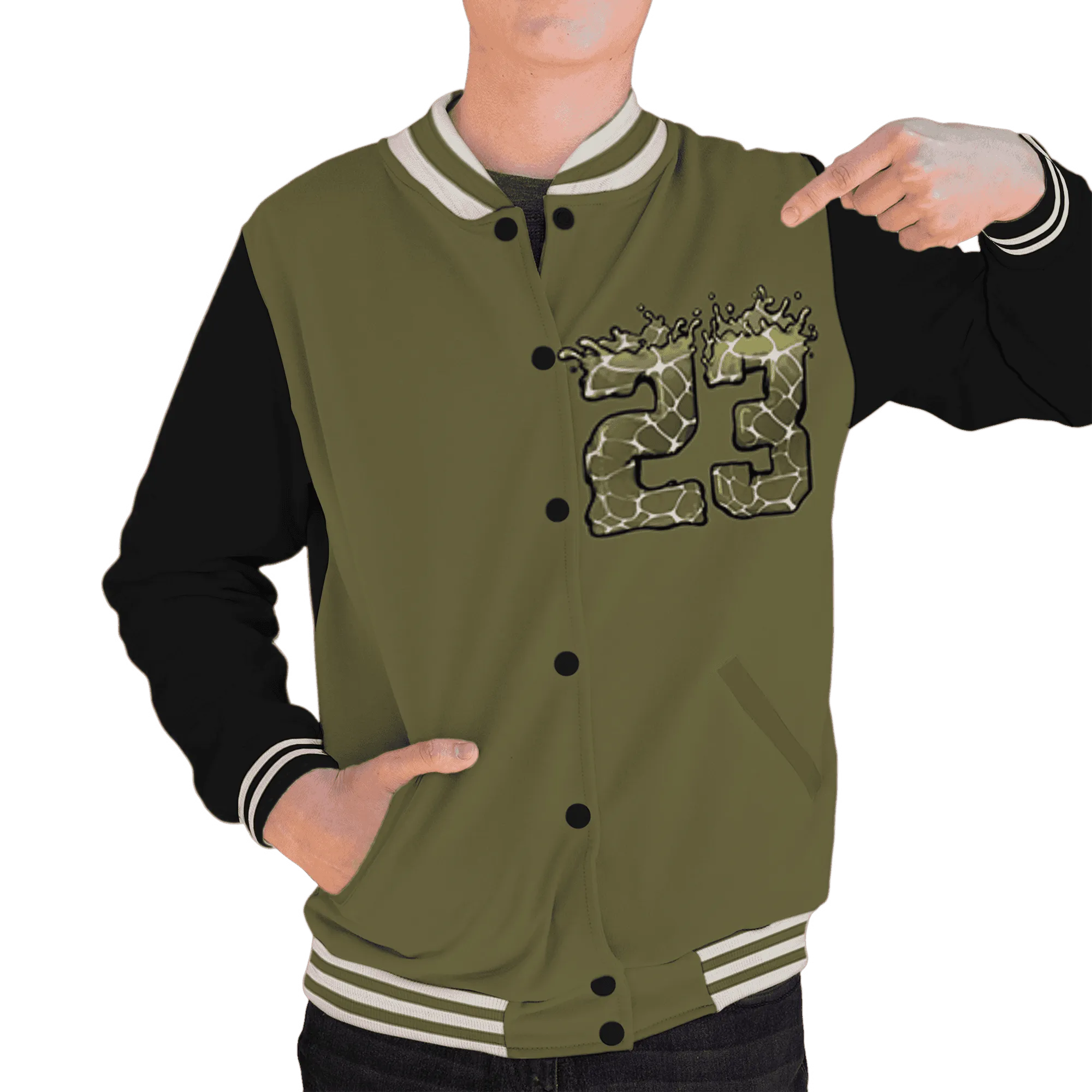 Medium-Olive-1s-Varsity-Match-23-Spatter-Custom
