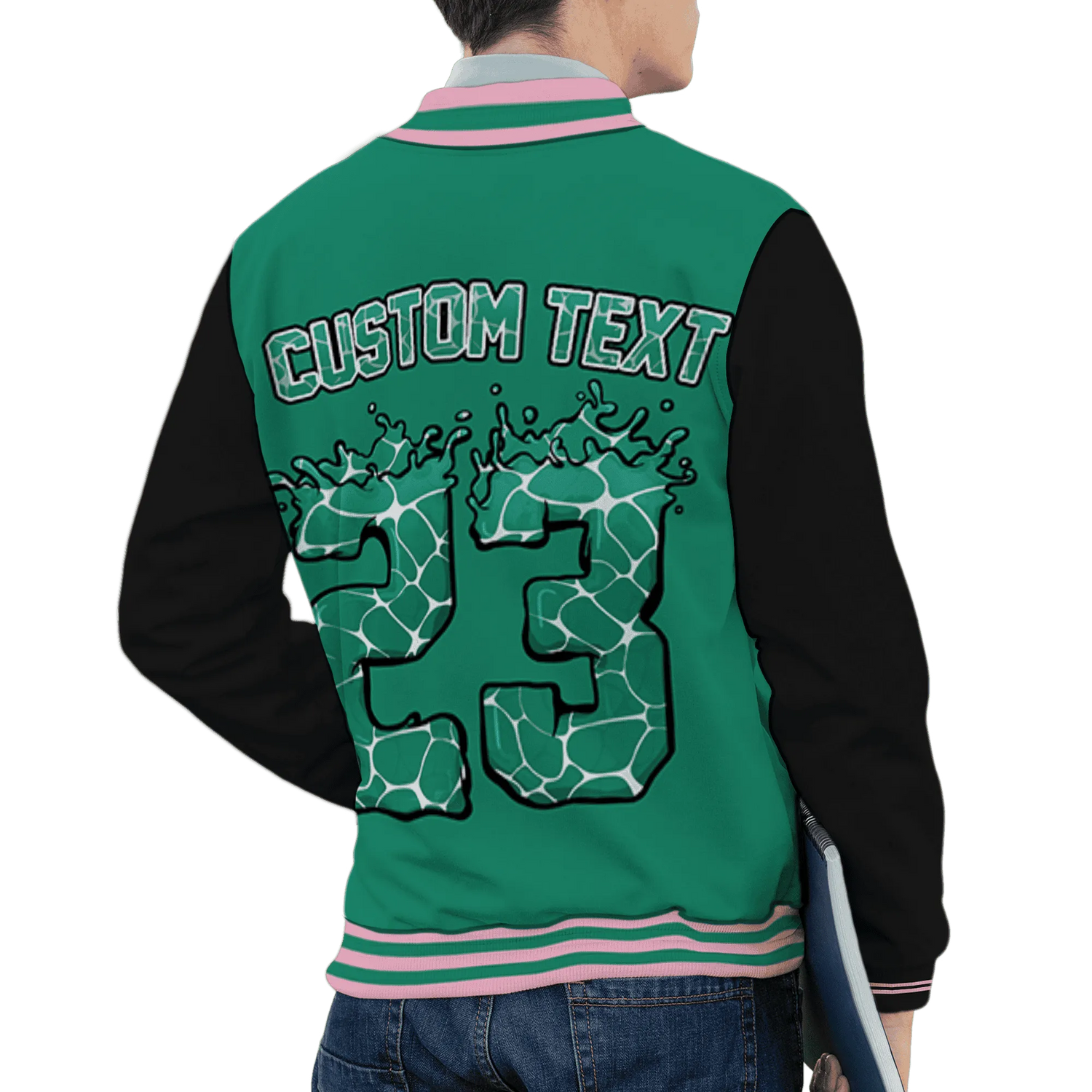 Dunk-Pink-Malachite-Medium-Soft-Low-Sail-Varsity-Match-23-Spatter-Custom